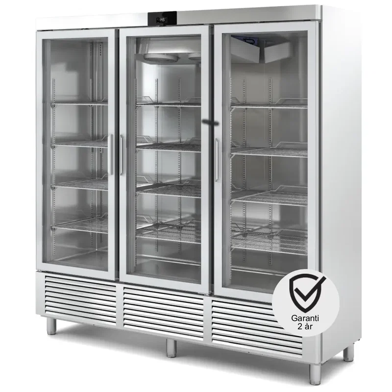 Frysskåp 1852 L. 3 glasdörr -20 -15°C,  1814 W.