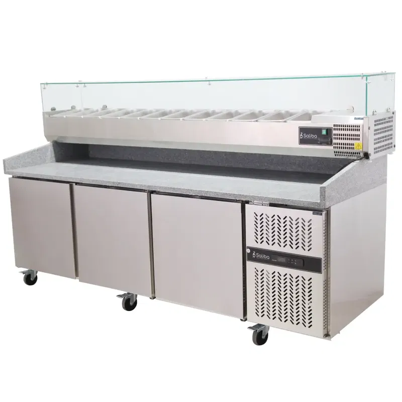 Komplett Pizzabänk 3 dörrar 241 cm