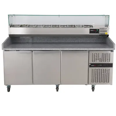 Komplett Pizzabänk 3 dörrar m. ränna