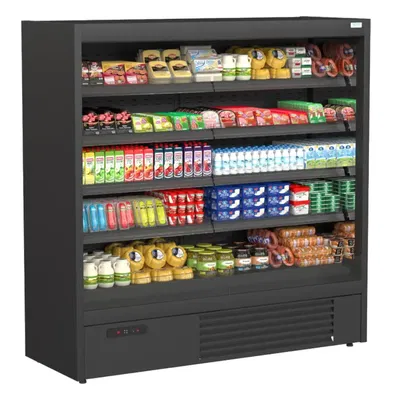Väggkyl 197x(h)200 cm 4 hyllor, Öppen
