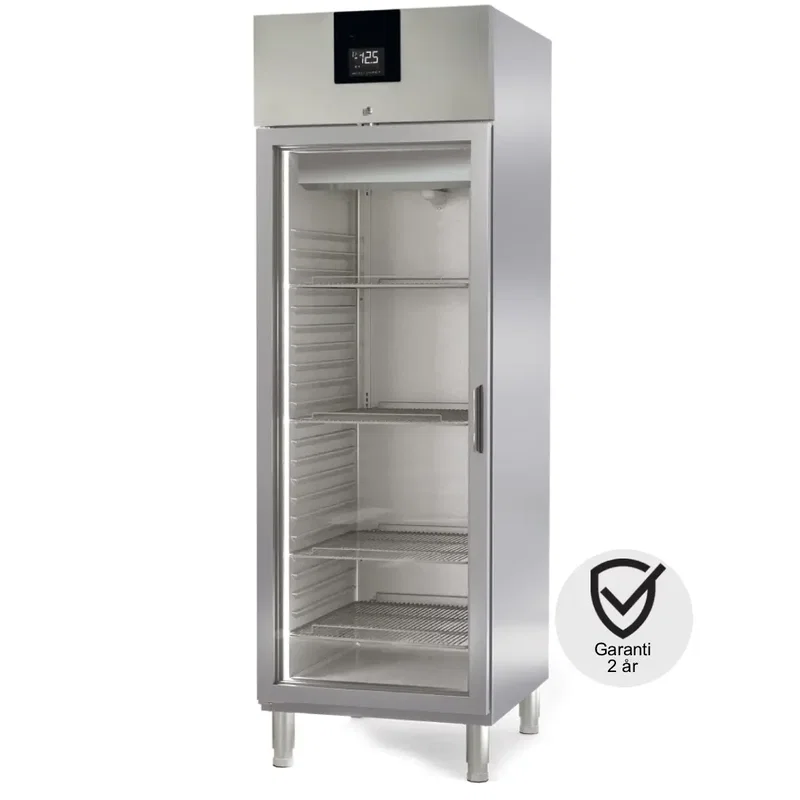 Fryskåp 645 L. 1 dörr, glas -20/-15°C,  606 W.