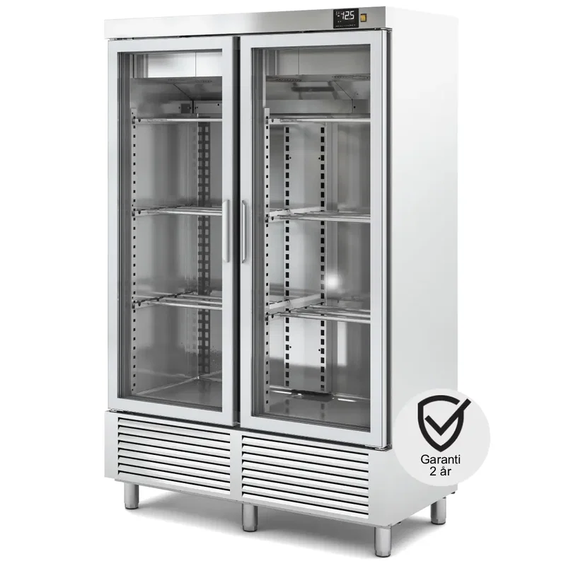 Hängmörningskyl 1201 L. +4/+30°C, 2x Glasdörr