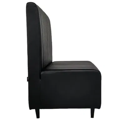 Restaurangsoffa 120 cm, 2-sits Svart