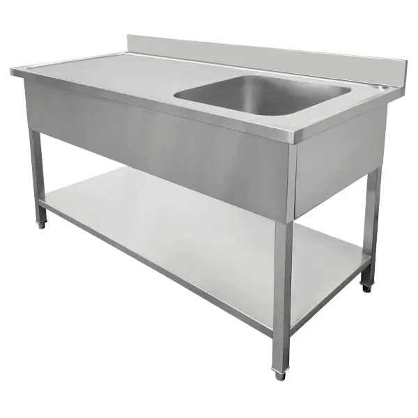 Diskbänk 160 cm Ho Höger, Underhylla