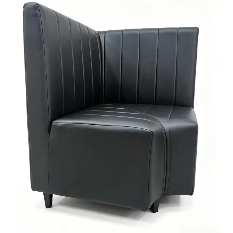 Hörnsoffa Edessa 2-sits 750x750x950 mm Svart