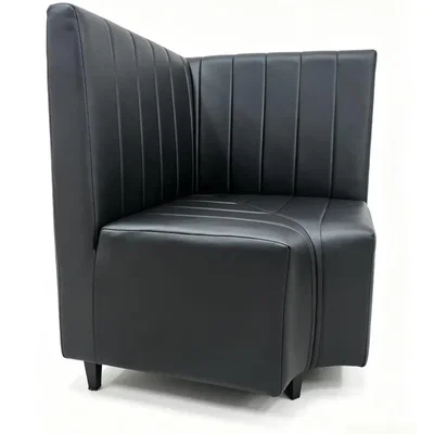 Hörnsoffa Edessa 2-sits 750x750x950 mm Svart