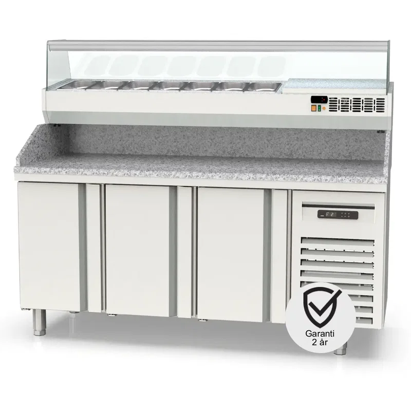 Pizzabänk 1795 mm 2 dörrar, 1 draglåda MPI-70-135