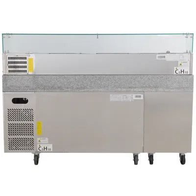 Komplett Pizzabänk 2 dörrar 7 draglådor