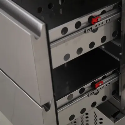 Kylbänk 90 cm 1 dörr/2 draglådor