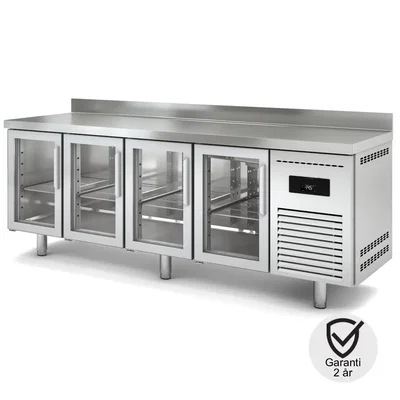 Kylbänk 4 glasdörrar -2 +8ºC (543 Ltr.)