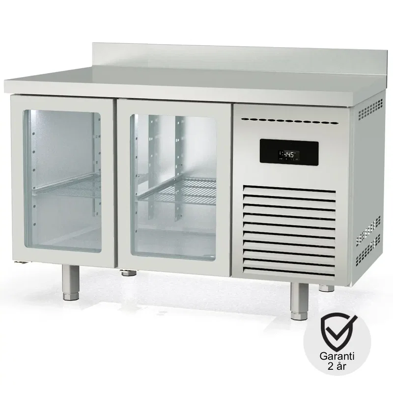 Kylbänk 2 glasdörrar 255 Ltr. -2 +8ºC