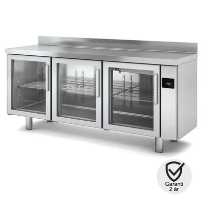 Kylbänk 380 L. 3 glasdörrar