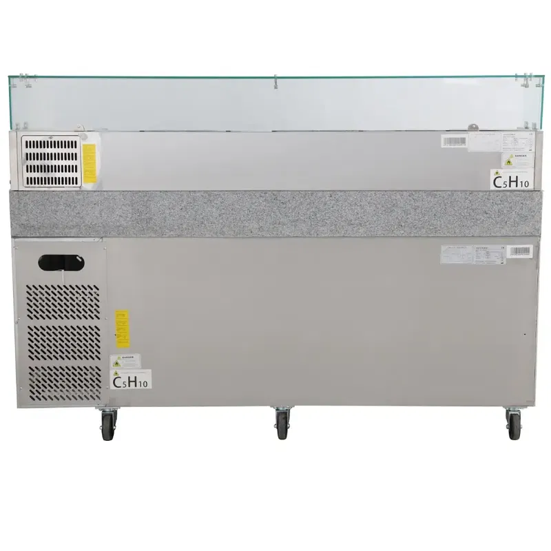 Komplett Pizzabänk 3 dörrar m. ränna