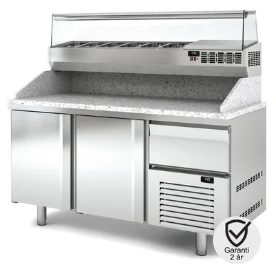 Pizzabänk 1565mm 2 dörrar 1 draglåda