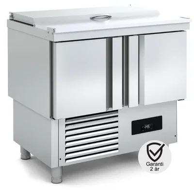 Saladette 2 dörr 169 L. - Rostfritt lock