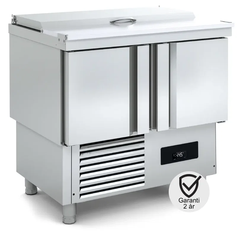 Saladette 2 dörr 169 L. - Rostfritt lock