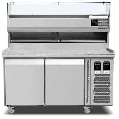 Komplett Pizzabänk 162cm 2 dörrar