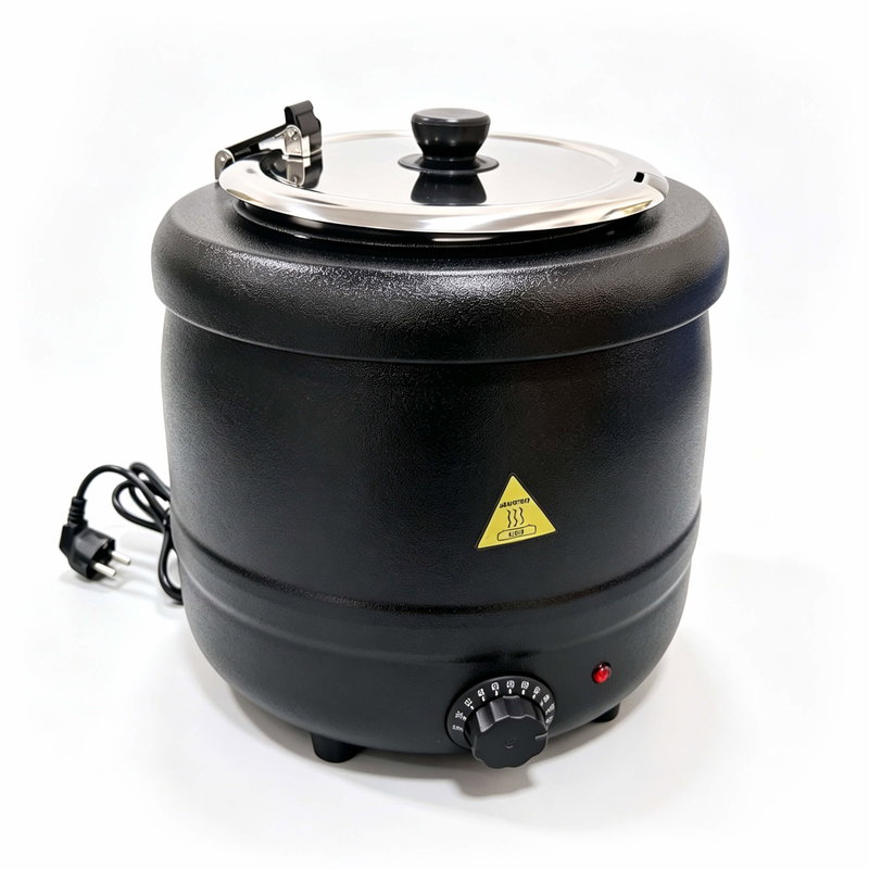 Soppkittel 10 Liter Svart med lock