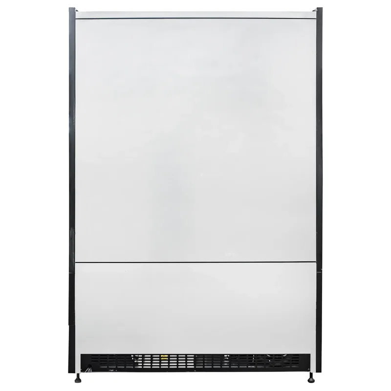 Väggkyl 1315x(h)2000 mm - 2 glasdörrar, hyllor LED-belysning