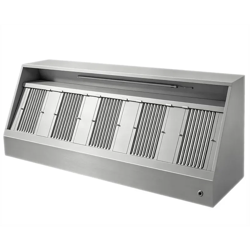 Ventilationskåpa 300 cm Inkl  Filter  fettuppsamlare  belysning