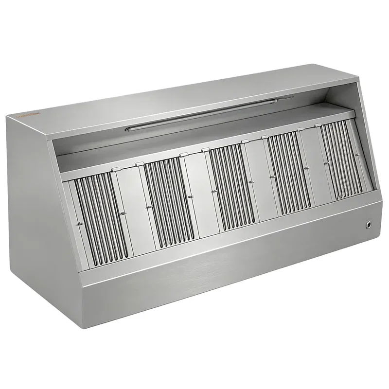 Ventilationskåpa 300 cm Inkl. Filter, fettuppsamlare, belysning