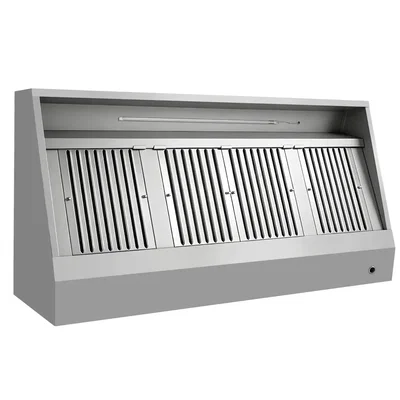 Ventilationskåpa 200 cm Inkl. Filter, fettuppsamlare, belysning