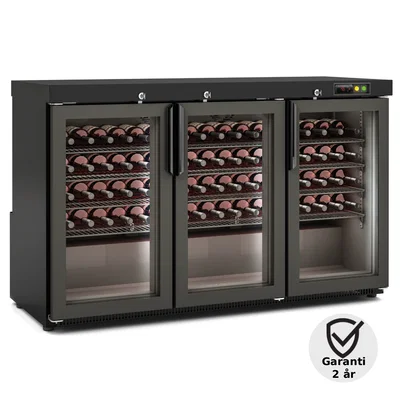 Vinkyl 68 flaskor, Svart 480 W.