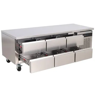 Grillkylbänk 6 draglådor 1795 mm