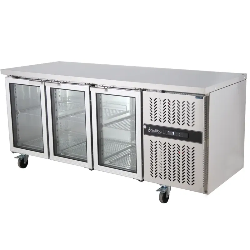 Kylbänk m  3 glasdörrar