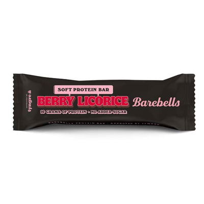 BAREBELLS SOFT PROTEIN BAR - BERRY LICORICE