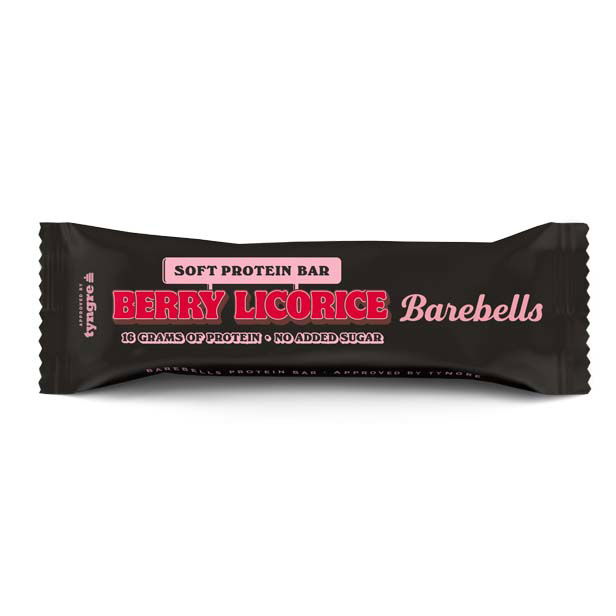 BAREBELLS SOFT PROTEIN BAR - BERRY LICORICE