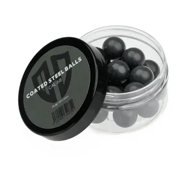 T4E Gummiklädda stålkulor för HDB 68, HDR 68, HDX 68 - för träningsskytte