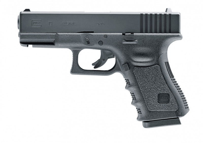 GLOCK 19 4,5MM CO2, BLACK (LICENSFRI, MAX 10 JOULE)
