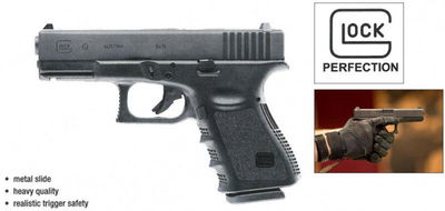 GLOCK 19 4,5MM CO2, BLACK (LICENSFRI, MAX 10 JOULE)