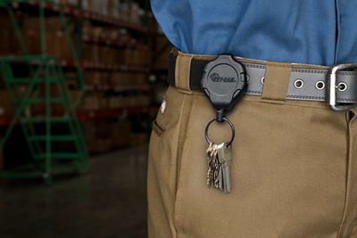SUPER48 key holder with leather loop SUPER48 key holder with leather loop