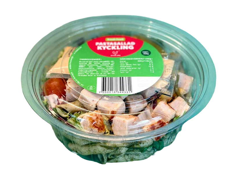 PASTASALLAD KYCKLING (Beställs senast kl 11.00. 2 dagar innan leverans)