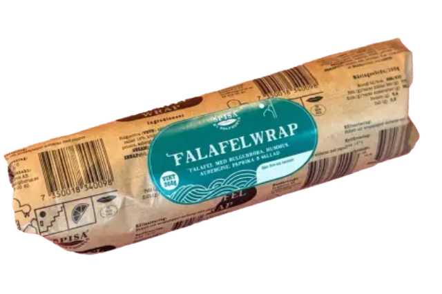 FALAFELWRAP 360 gr (*beställes senast kl 11.00. 2 dagar innan leverans)