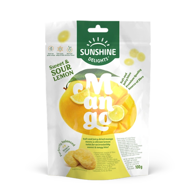 FRUIT FUSION SWEET & SOUR LEMON MANGO 100 GR