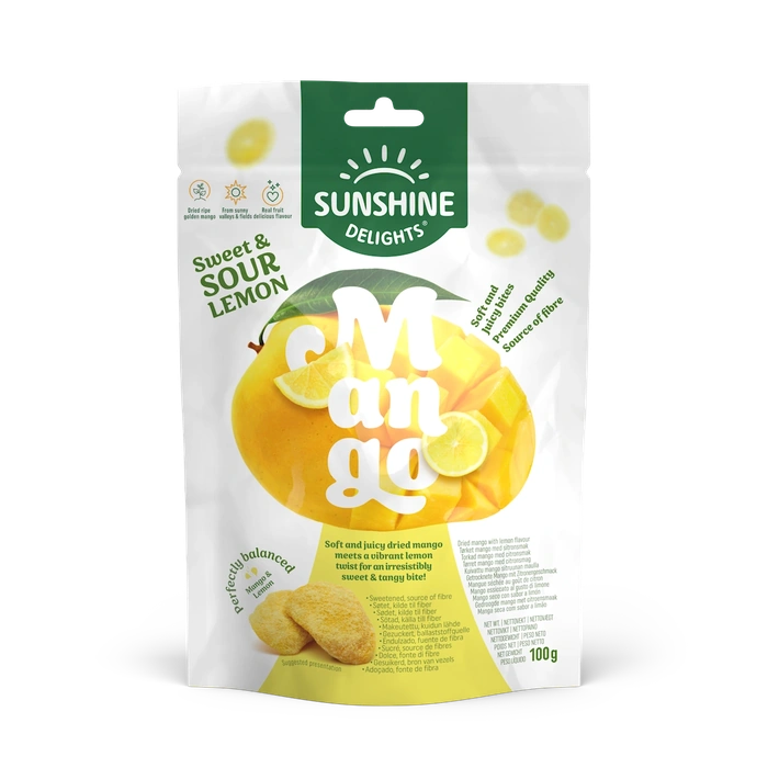FRUIT FUSION SWEET & SOUR LEMON MANGO 100 GR