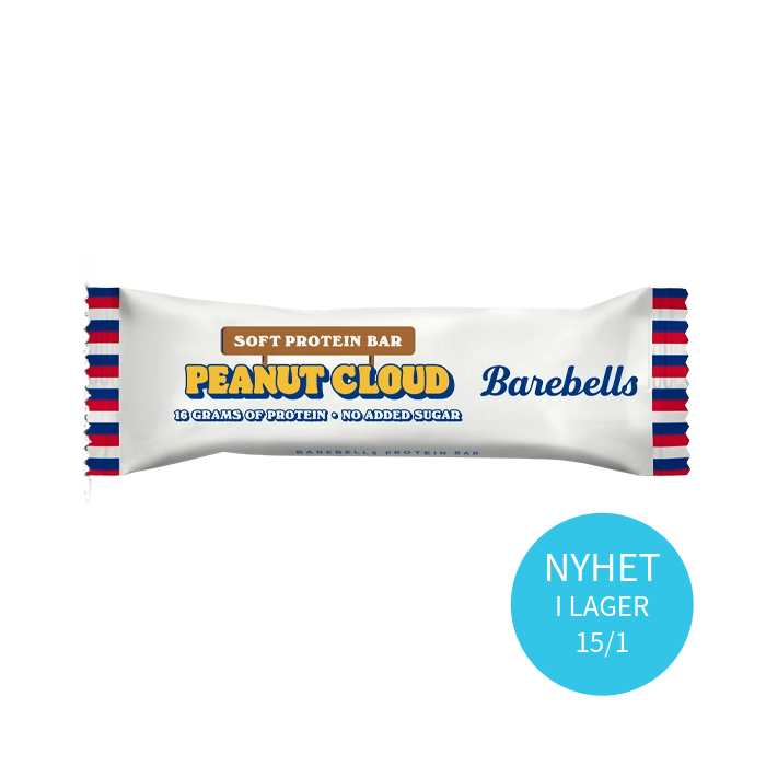 BAREBELLS SOFT PROTEIN BAR CLOUDY PEANUT
