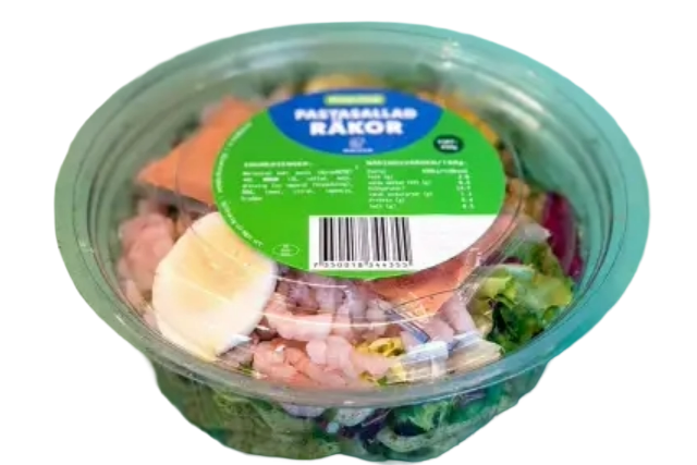 PASTASALLD RÄKOR 450 gr (Beställs senast kl 11.00. 2 dagar innan leverans)