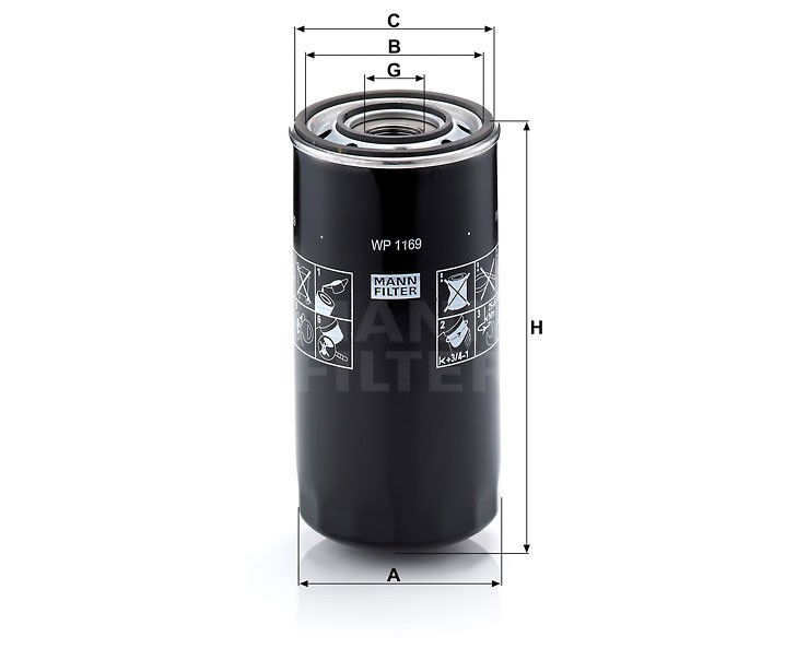 OLJEFILTER WP1169