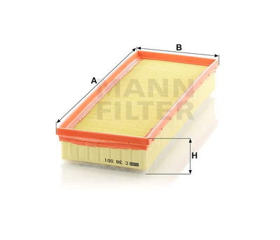 Luftfilter (Y) C38001 Luftfilter (Y) C38001