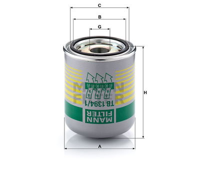 LUFTTORKARFILTER TB1394/1X LUFTTORKARFILTER TB1394/1X
