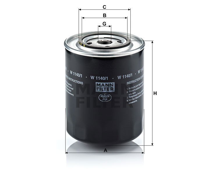 Oljefilter W1140/1