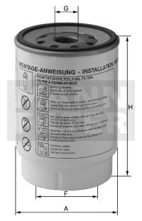 Bränslefilter PL270/1x Bränslefilter PL270/1x