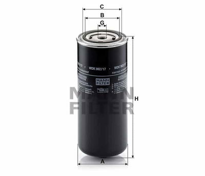 Bränslefilter WDK962/17 Bränslefilter WDK962/17