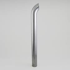 STACK PIPE. CURVED 5 IN (127 MM) OD X 60 IN (1524 MM) CHROME STACK PIPE. CURVED 5 IN (127 MM) OD X 60 IN (1524 MM) CHROME