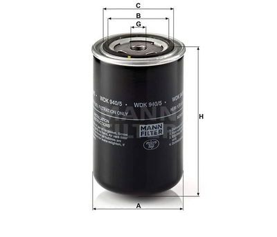 Bränslefilter WDK940/5 Bränslefilter WDK940/5