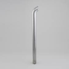 STACK PIPE. CURVED 3 IN (76 MM) ID X 48 IN (1219 MM) CHROME